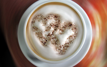Картинка еда кофе +кофейные+зёрна сердечки рисунок