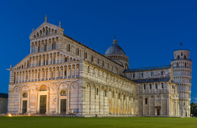 Обои картинки фото pisa cathedral, города, пиза , италия, дворец, башня