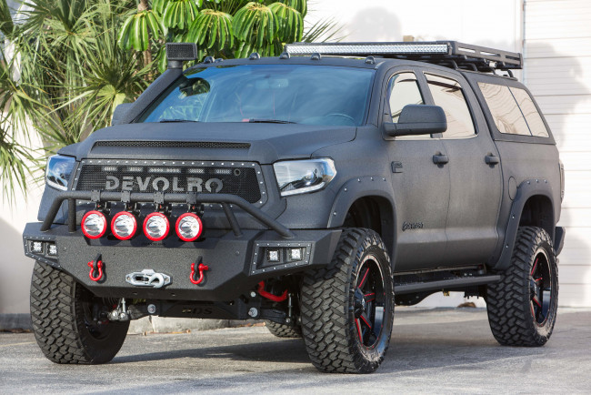 Обои картинки фото toyota tundra diablo by devolro 2014, автомобили, toyota, tundra, 2014, diablo, by, devolro