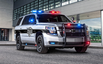 Картинка 2020+chevrolet+tahoe автомобили полиция американские tahoe вид спереди экстерьер внедорожник