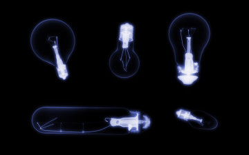 Картинка разное кости +рентген лампочки
