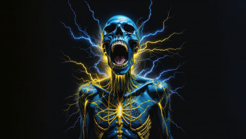 Картинка 3д+графика ужас+ horror нейросети графика нейроарт ai art нейронные сети рисунки нейро искусство