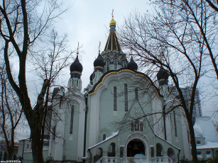 обоя москва, сокольники, зима, церковь, вознесения, города, россия