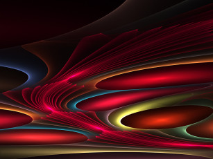 Картинка 3д графика fractal фракталы узор тёмный фон