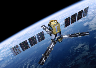 Картинка космос космические корабли станции планета спутник