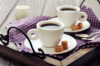 Картинка еда кофе +кофейные+зёрна сахар поднос салфетка