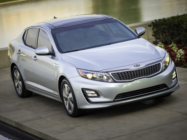 Обои картинки фото автомобили, kia, 2014, tf, hybrid, optima