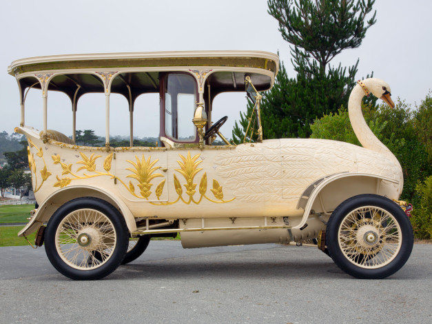 Обои картинки фото автомобили, классика, brooke, 1910, car, swan, 25-30, hp