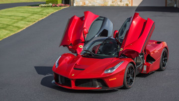 обоя автомобили, ferrari, laferrari, sports, car, красный