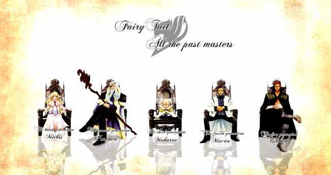 Обои картинки фото аниме, fairy tail, meibis, волшебник, маг, трон, мастер, gildart, macao, purehito, master, makarov