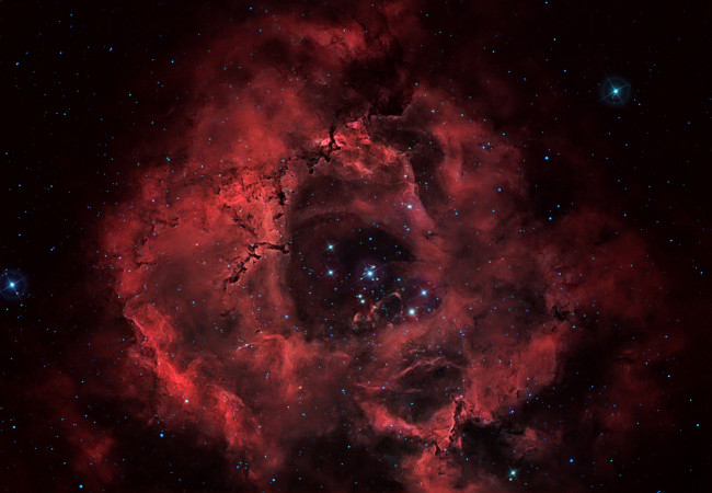 Обои картинки фото ngc2237 rosette nebula, космос, галактики, туманности, туманность