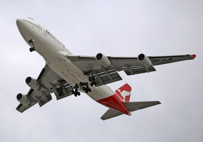 Обои картинки фото boeing 747-438, авиация, пассажирские самолёты, авиалайнер
