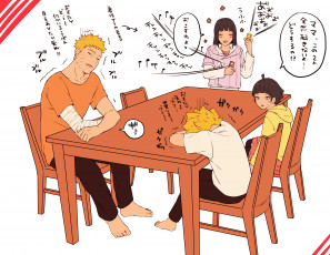 Картинка аниме naruto uzumaki family