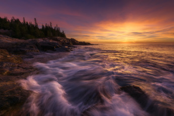 Картинка природа восходы закаты берег море