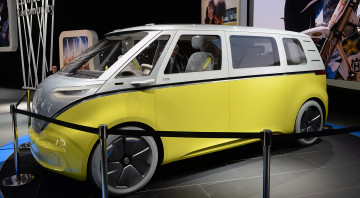 обоя volkswagen id-buzz concept 2017, автомобили, выставки и уличные фото, 2017, concept, id-buzz, volkswagen