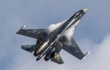 Картинка su-35s авиация боевые+самолёты истреьитель