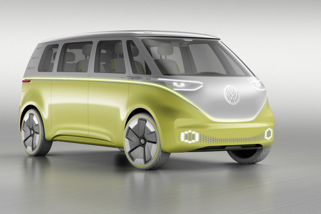 Обои картинки фото volkswagen id-buzz concept 2017, автомобили, volkswagen, id-buzz, concept, 2017