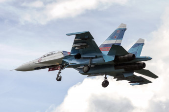Картинка su-27ub авиация боевые+самолёты россия ввс