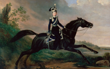 Картинка рисованное живопись франц крюгер картина конный портрет великого князя александра николаевича