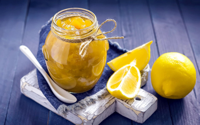 Обои картинки фото еда, мёд,  варенье,  повидло,  джем, джем, лимон