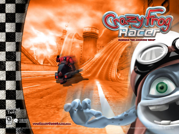 Обои картинки фото crazy, frog, racer, видео, игры