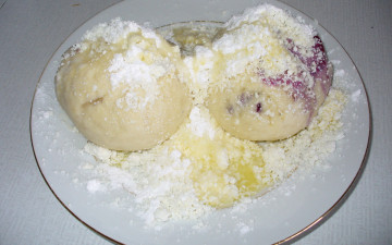 Картинка еда мороженое десерты тарелка кнедлики