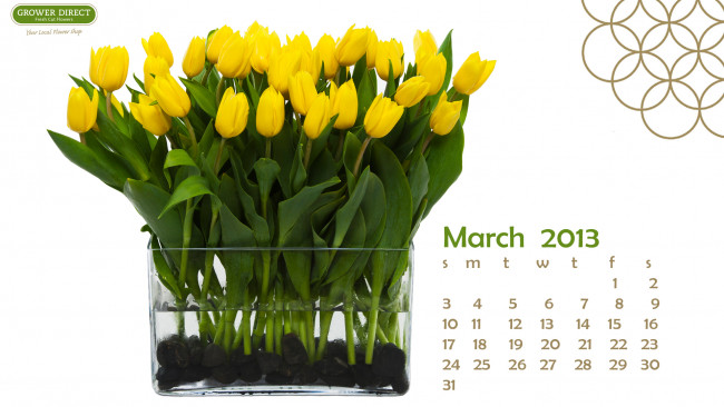 Обои картинки фото календари, цветы, тюльпаны