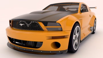 Картинка автомобили 3д concept r gt mustang ford