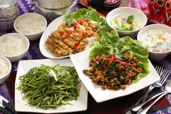 Картинка еда салаты +закуски мясо овощи ассорти блюда тайваньская кухня рис салат суп