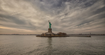 Картинка города нью-йорк+ сша остров