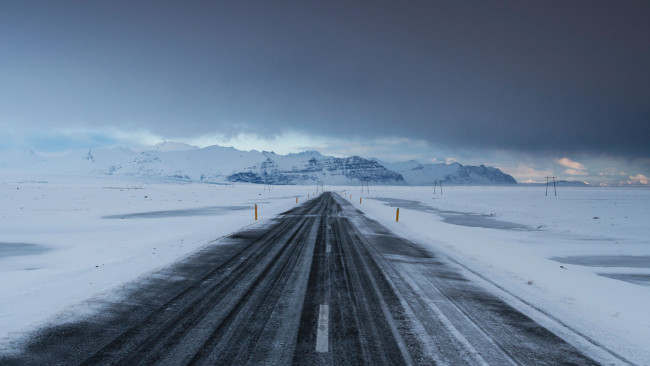 Обои картинки фото природа, дороги, дорога, снег
