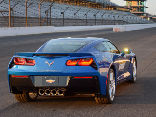 Картинка corvette+stingray+indy+500+pace+car+2013 автомобили corvette stingray indy 500 pace car 2013 blue