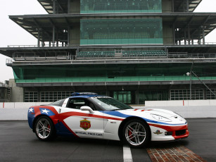 Картинка corvette+z06+indianapolis+500+pace+car+2006 автомобили corvette z06 indianapolis 500 pace car 2006