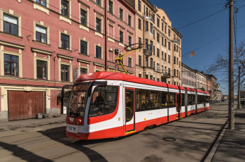 Картинка трамвай техника трамваи улица город