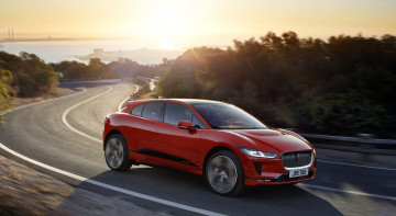 Картинка jaguar+i-pace+2019 автомобили jaguar i-pace 2019 красный