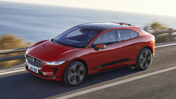 Картинка jaguar+i-pace+2019 автомобили jaguar i-pace 2019 красный