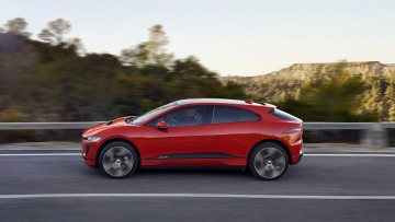 Картинка jaguar+i-pace+2019 автомобили jaguar i-pace 2019 красный