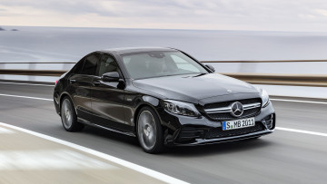 Картинка mercedes-benz+amg+c43+4matic+2019 автомобили mercedes-benz чёрный 2019 4matic c43 amg