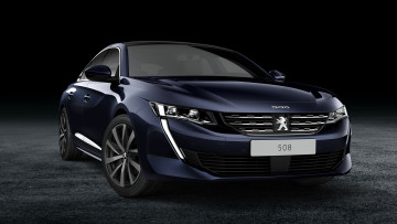 Картинка peugeot+508+2019 автомобили peugeot 508 blue 2019