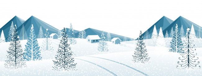 Обои картинки фото векторная графика, природа , nature, снег, горы