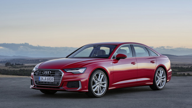 Обои картинки фото audi a6 2019, автомобили, audi, красный, a6, 2019