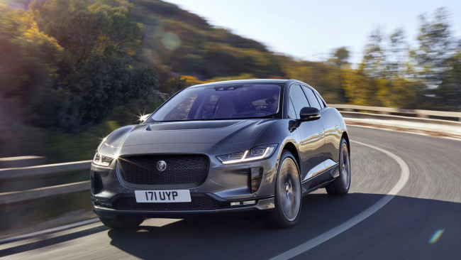 Обои картинки фото jaguar i-pace 2019, автомобили, jaguar, i-pace, 2019, серый, металлик