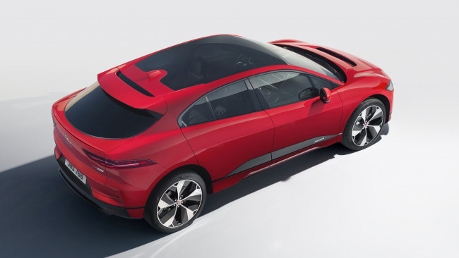 Обои картинки фото jaguar i-pace 2019, автомобили, jaguar, i-pace, 2019, красный