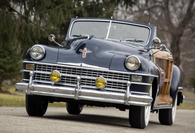 Обои картинки фото chrysler town & country convertible 1947, автомобили, chrysler, town, 1947, convertible, country