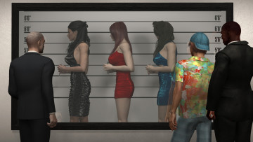 Картинка 3д+графика люди+ people девушки фон взгляд