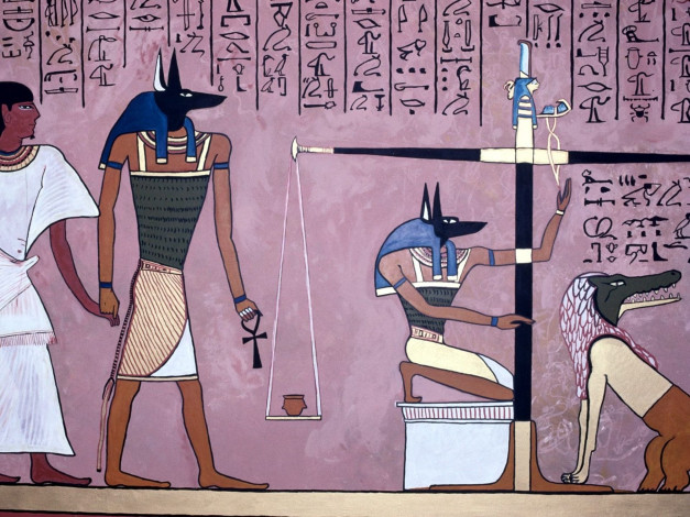 Обои картинки фото рисованное, религия, египет, боги, фараон