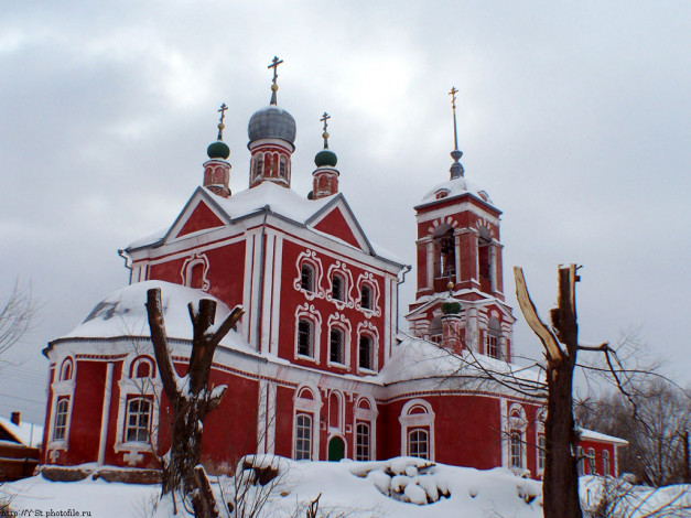 Обои картинки фото переславль, сорокосвятская, церковь, устрье, реки, трубеж, города, православные, церкви, монастыри
