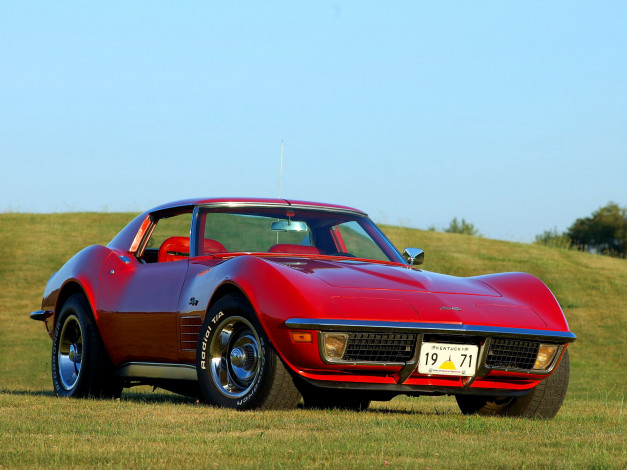 Обои картинки фото corvette, c3, 1968, автомобили