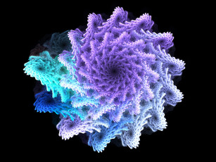 Картинка 3д графика fractal фракталы узоры цвета