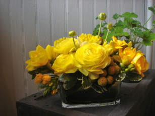 Картинка цветы букеты композиции желтый